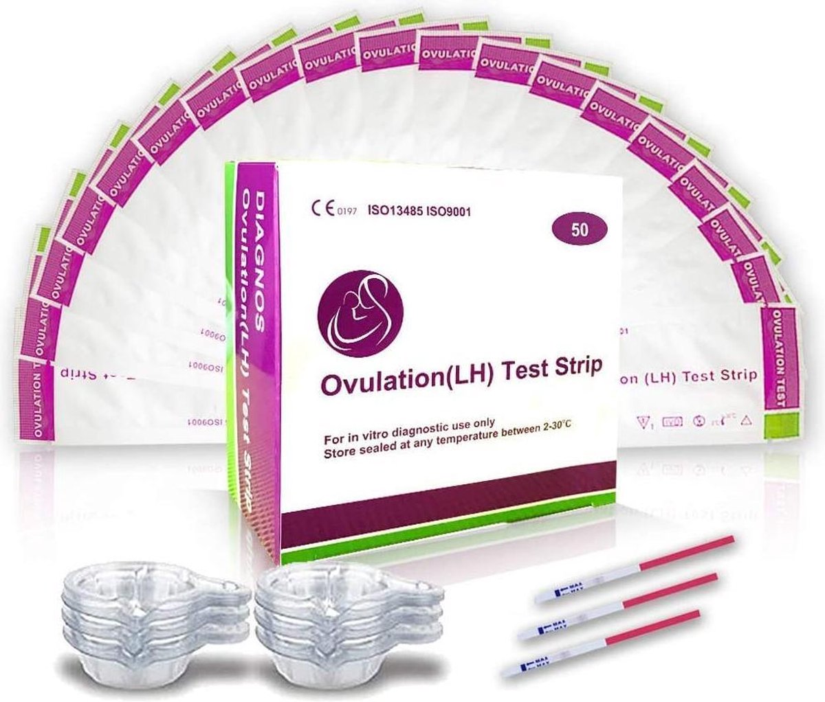 Ovulatietest dipstick 50 stuks Voor thuisgebruik
