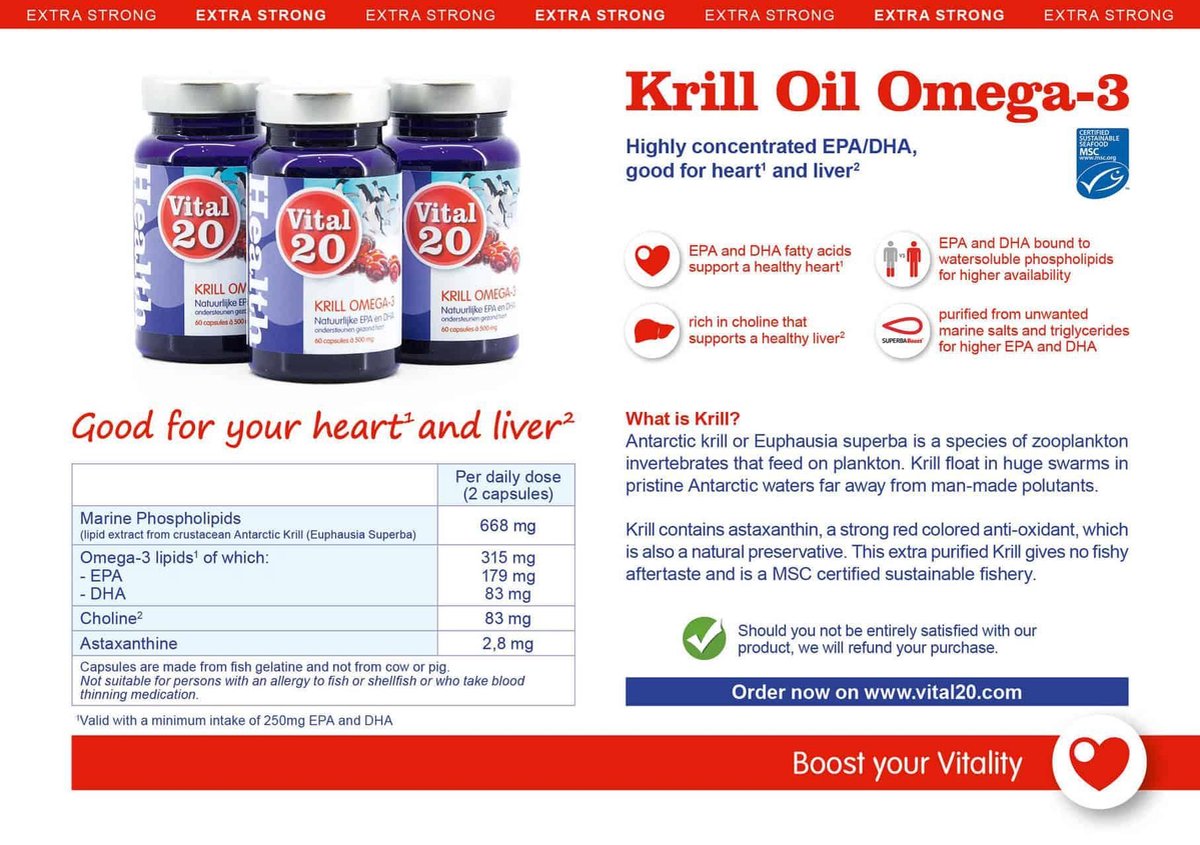Krill Olie Omega3 Hooggedoseerde EPA + DHA 590mg (60 capsules) (DE