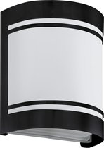 EGLO Cerno Wandlamp Buiten - E27 - 16,5 cm - Zwart/Wit