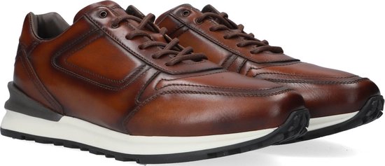 Greve 7258 Lage sneakers - Leren Sneaker - Heren - Cognac - Maat 45 |  bol.com