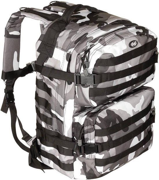 MFH US Army Backpack - High defence Amerikaanse militaire rugzak Assault II - Urban Camouflage - 40 liter