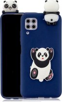 Voor Huawei P40 Lite Schokbestendig 3D Liggend Cartoon TPU Beschermhoes (Panda)