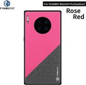 Voor Huawei Mate 30 Pro 5G (leer) PINWUYO Rong-serie schokbestendig PC + TPU + chemische vezeldoek beschermhoes (rood)