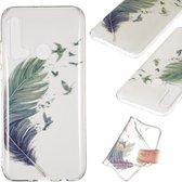 Coloured Drawing Transparant Clear TPU Case voor Huawei P20 lite (2019) (Feather)
