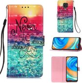 Voor Xiaomi Redmi Note 9S 3D Schilderen Horizontale Flip Leren Case met Houder & Kaartsleuf & Lanyard (Catch Dream)