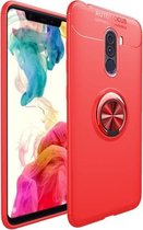 Schokbestendig TPU-hoesje voor Xiaomi Pocophone F1, met houder (rood)