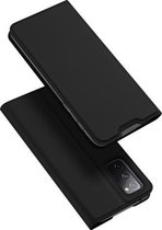 Voor Samsung Galaxy S20 FE DUX DUCIS Skin Pro Series horizontale flip PU + TPU lederen tas, met houder en kaartsleuven (zwart)