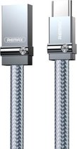 REMAX RC-091a 2,4 A USB naar USB-C / Type-C Golden Diamond Data Sync-oplaadkabel, kabellengte: 1 m (zilver)
