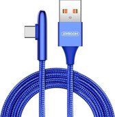 JOYROOM S-M98K 3A USB-C / Type-C Kogelvorm Snel opladen + transmissie Gevlochten nylon datakabel, lengte: 1,2 m (blauw)