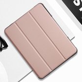 Voor iPad 10.2 Mutural Horizontale Flip PC + TPU + PU lederen tas met houder en pen-sleuf (roségoud)