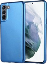 Voor Samsung Galaxy S21 5G GOOSPERY I JELLY METAL schokbestendig TPU-hoesje (blauw)