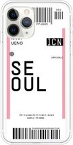 Voor iPhone 11 Pro Boarding Pass Series TPU telefoon beschermhoes (Seoul)