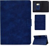 Voor iPad 10.2 / Air (2019) / Pro 10.5 Koeienhuidtextuur Horizontale flip lederen tas met houder & kaartsleuven & slaap- / wekfunctie (blauw)