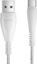 JOYROOM S-M393 Simple Series X Light 5A USB naar USB-C / Type-C snellaadkabel, kabellengte: 1m (wit)