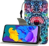 Voor Huawei Honor Play 4T Pro Gekleurde Tekening Horizontale Flip Leren Case met Houder & Kaartsleuf & Portemonnee (Mandala)