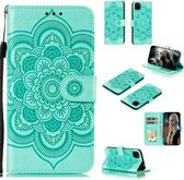 Voor Huawei Y5P / Honor 9S Mandala Embossing Patroon Horizontale Flip Leren Case met Houder & Kaartsleuven & Portemonnee & Fotolijst & Lanyard (Groen)