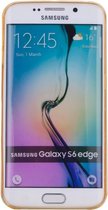 Samsung Galaxy S6 Edge Hoesje - Mobigear - Color Serie - TPU Backcover - Geel - Hoesje Geschikt Voor Samsung Galaxy S6 Edge