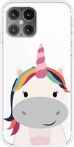 Voor iPhone 12/12 Pro Pattern TPU beschermhoes, kleine hoeveelheid aanbevolen voor lancering (Fat Unicorn)