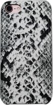 Voor iPhone 8/7 Snake Skin Pattern PU + PVC Materiaal Schokbestendig Mobiele beschermhoes (grijs)