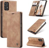 Voor Samsung Galaxy A32 5G CaseMe 013 Multifunctionele horizontale flip lederen tas met houder & kaartsleuf & portemonnee (bruin)