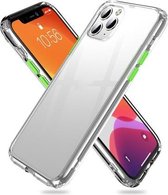 Voor iPhone 11 Pro Max iPAKY Starshine-serie schokbestendig TPU + pc-hoesje (transparant + citroengeel)
