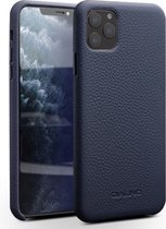 Voor iPhone 11 Pro QIALINO schokbestendige lederen beschermhoes van topkwaliteit (koningsblauw)