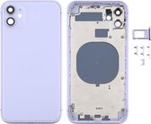 Behuizingsdeksel achterkant met uiterlijk imitatie van iP12 voor iPhone 11 (paars)