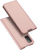Voor Samsung Galaxy A52 5G DUX DUCIS Skin Pro Series Horizontale Flip PU + TPU lederen tas, met houder en kaartsleuven (rose goud)