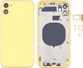 Achterkant behuizing met imitatie van iP12 voor iPhone 11 (geel)