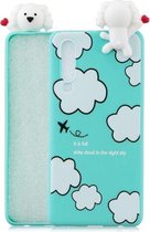 Voor Galaxy A70 schokbestendige Cartoon TPU beschermhoes (wolken)