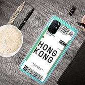 Voor OnePlus 8T Boarding Pass Series TPU telefoon beschermhoes (Hong Kong)