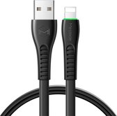 Mcdodo CA-6361 Flying Fish-serie 8-pins naar USB-led-kabel, lengte: 1,2 m (zwart)