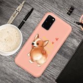 Voor Galaxy S20 + Cartoon Animal Pattern Shockproof TPU beschermhoes (Orange Corgi)