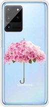 Voor Samsung Galaxy Note 20 Ultra schokbestendig geverfd TPU beschermhoes (bloemenparaplu)