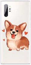 Voor Samsung Galaxy Note 10+ schokbestendig geverfd TPU beschermhoes (Love Corgi)