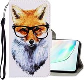 Voor Galaxy Note 10 Plus 3D Gekleurde Tekening Horizontale Flip PU Leren Case met Houder & Kaartsleuven & Portemonnee (Vos)