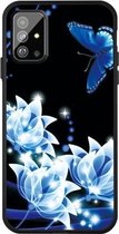 Voor Galaxy S20 Ultra Pattern Printing Embossment TPU Mobile Case (Orchid Butterfly)