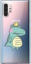 Voor Galaxy Note 10 Plus Lucency Painted TPU Protective (Bird Crocodile)