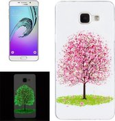 Voor Galaxy A3 (2016) / A310 Noctilucent Cherry Tree Pattern IMD Vakmanschap Soft TPU Cover Case