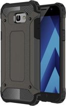 Voor Galaxy A7 (2017) / A720 Tough Armor TPU + pc-combinatiebehuizing (koffie)