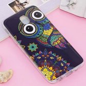 Voor Galaxy J7 (2017) (EU-versie) Noctilucent IMD Owl Pattern Soft TPU Back Case Protector Cover