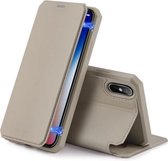 Voor iPhone XS Max DUX DUCIS Skin X-serie PU + TPU horizontale flip lederen tas met houder en kaartsleuf (goud)