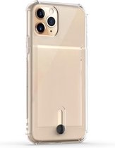 Voor iPhone 11 Pro schokbestendige TPU-beschermhoes met kaartsleuf (transparant)