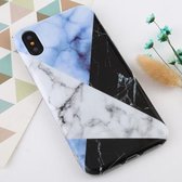 Voor iPhone XS Max Marble Pattern TPU Protecitve Case (witte textuur)