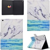 Voor iPad 9.7 (2017) TPU horizontale flip lederen tas met houder & kaartsleuf & slaap- / wekfunctie (oceaan)