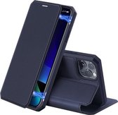 iPhone 11 Pro Max DUX DUCIS Skin X-serie PU + TPU horizontaal lederen flip-hoesje met houder en kaartsleuven (blauw)