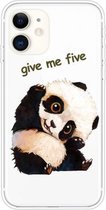 Voor iPhone 11 patroon TPU beschermhoes (Tilted Head Panda)
