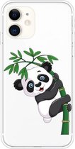 Voor iPhone 11 patroon TPU beschermhoes (Panda Climbing Bamboo)