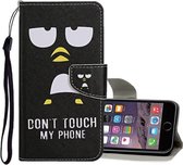 Voor iPhone 6 Plus / 6s Plus Gekleurd tekeningpatroon Horizontaal leren flip-hoesje met houder & kaartsleuven en portemonnee (pinguïn)