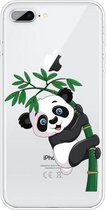 Voor iPhone 8 Plus / 7 Plus patroon TPU beschermhoes (Panda Climbing Bamboo)
